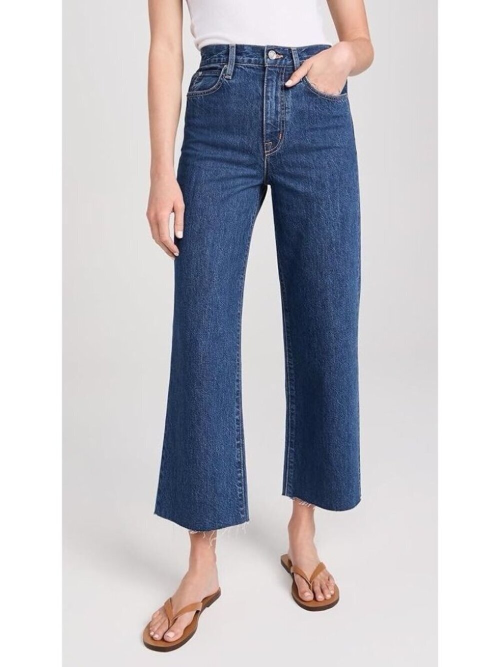 NWT Slvrlake Jeans Grace Crop Raw Hem Size 31 New